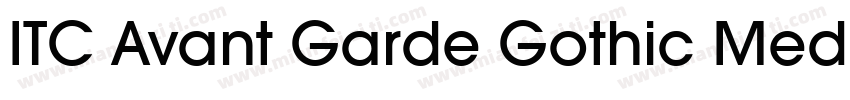 ITC Avant Garde Gothic Medium字体转换